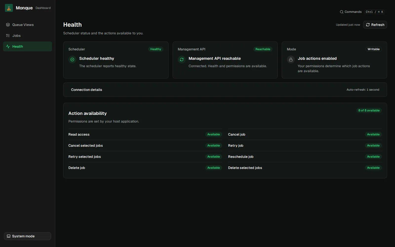 Health in dark mode